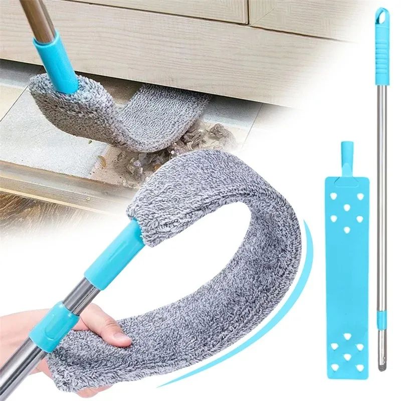 Long Handle Dust Cleaning Mop 3 Pcs Cloth