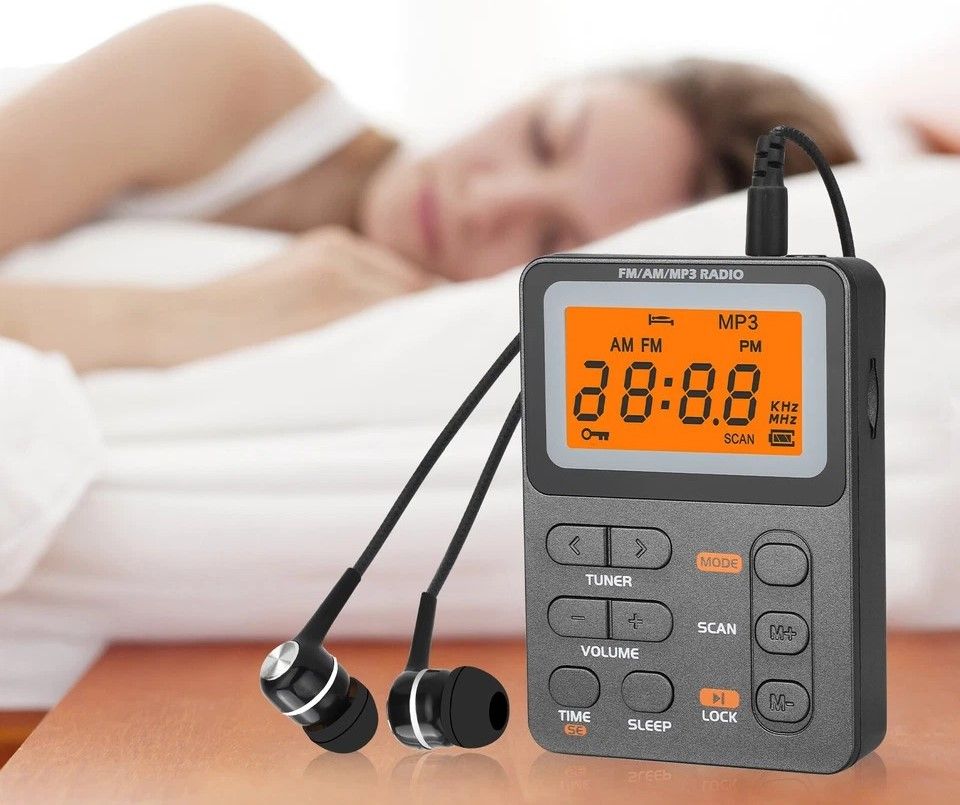 Compact Pocket Digital LCD Screen AM FM Radio, Player Earphone For Walking, Rechargeable Portable Radio Compact Pocket Digital LCD Screen AM FM Radio, Player Earphone For Walking, Rechargeable Portable Radio