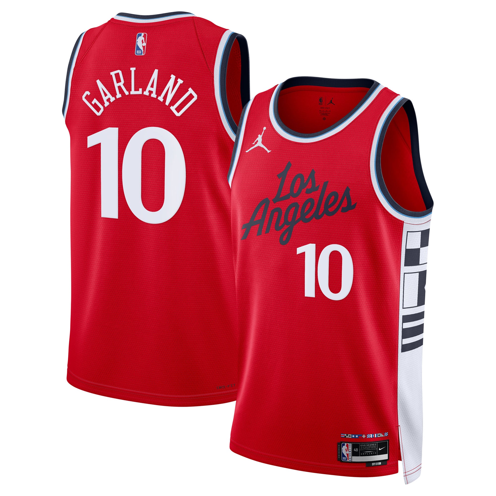 Maillot Swingman LA Clippers Jordan Brand 2024/25 Statement Edition - Rouge - Darius Garland - Unisexe - Homme Taille: L