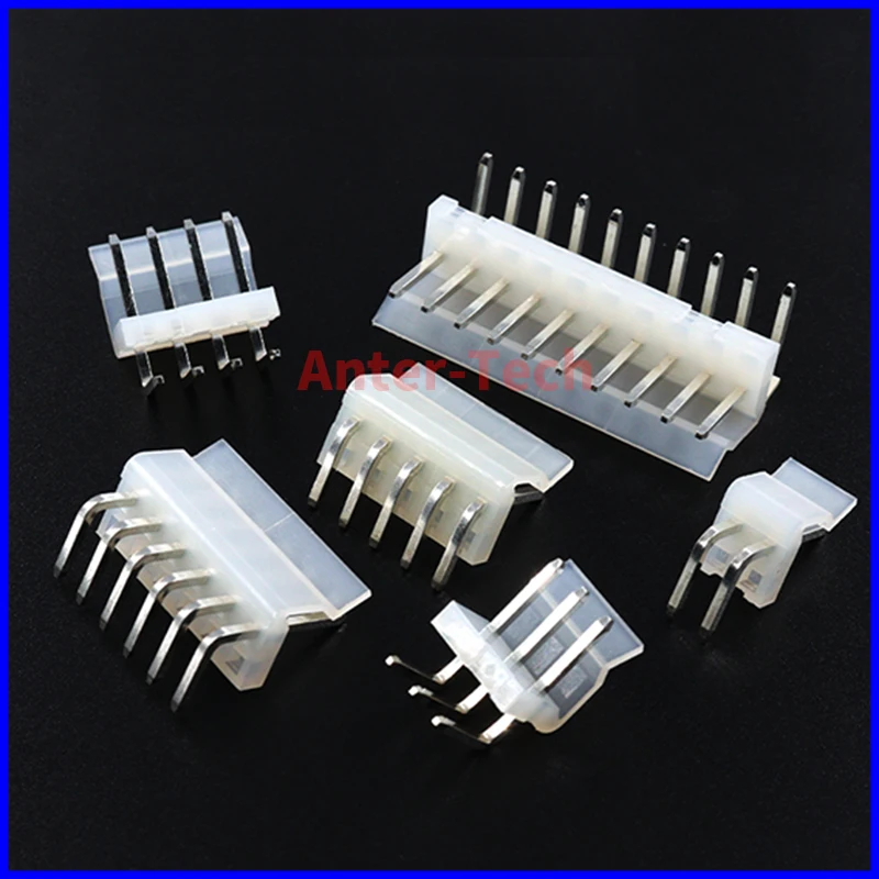20 Stück ch 3,96 3,96mm Abstand 2p 3p 4p 5p 6p 7p 8-poliger rechtwinkliger Stiftst ecker ch 3,96 90-Grad-Stiftkopf Image