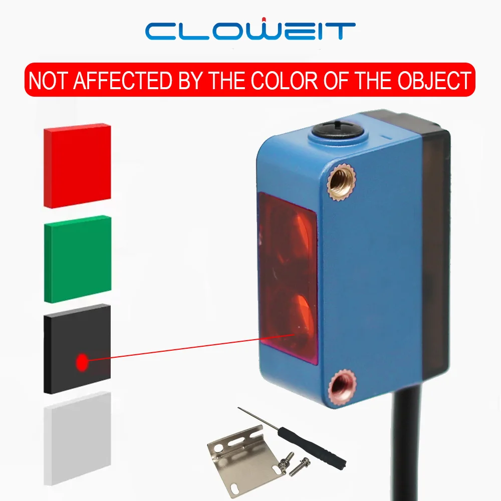 Quadratische photo elektrische schalter hintergrund unterdrückung infrarot sensor begrenzung induktion schalter GTB6-DC30 Image