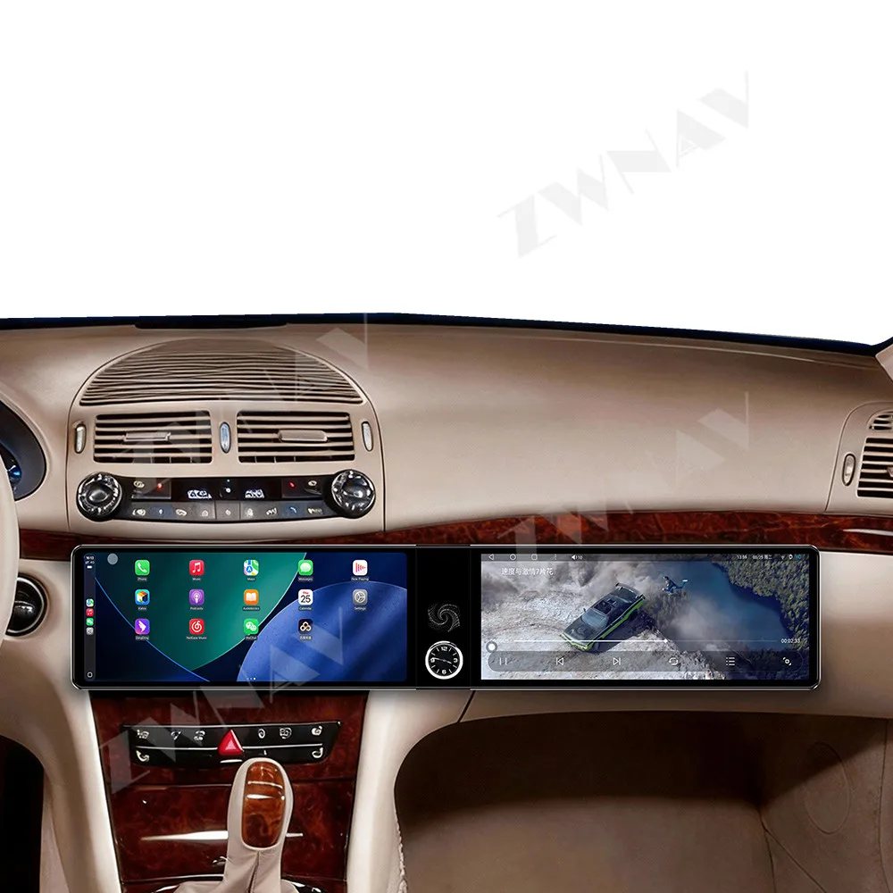 Dual 12,3 Zoll für Mercedes Benz E/CLS W211 2005-2008 Android 13 GPS-Navigation Carplay Multimedia-Player Radio Wireless Head Unit Image
