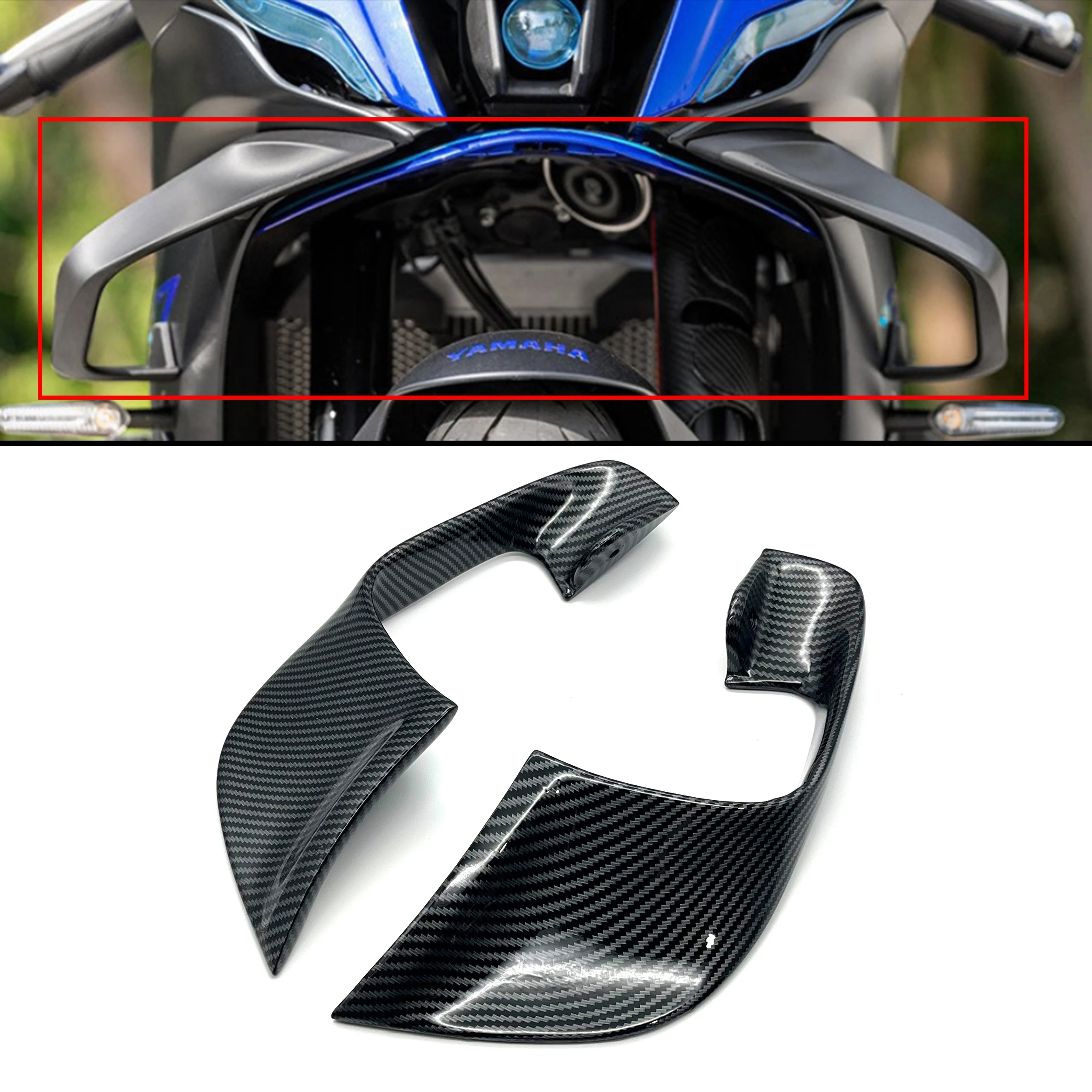 Für Yamaha YZF-R7 2021–2022–2023–2024 Winglet Verkleidung Windabweiser Karosserieabdeckungssatz Image