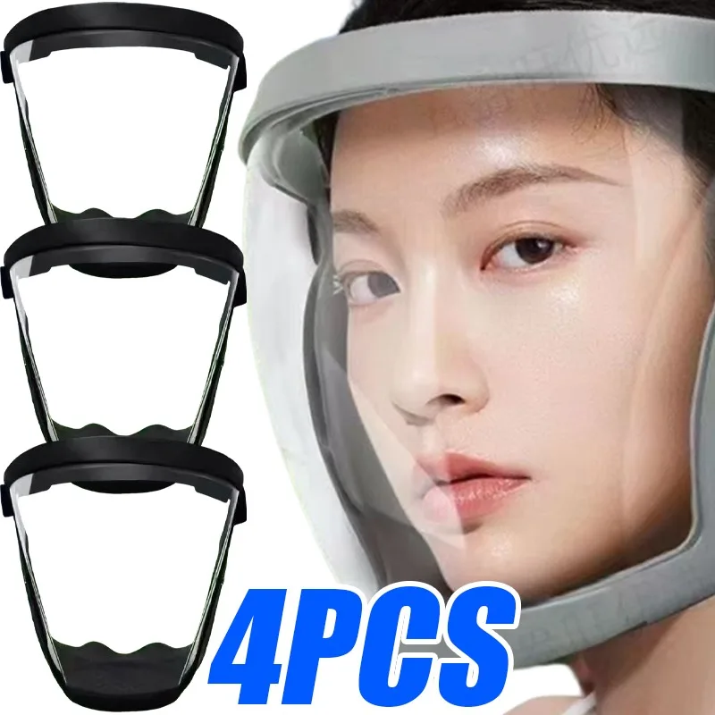 1/4 stücke Auto Sport Gesichtsschutz Winddicht Radfahren Brille Volle Gesichtsmaske Taktische Augenschutz Anti-Splash Transparent Schutz Image