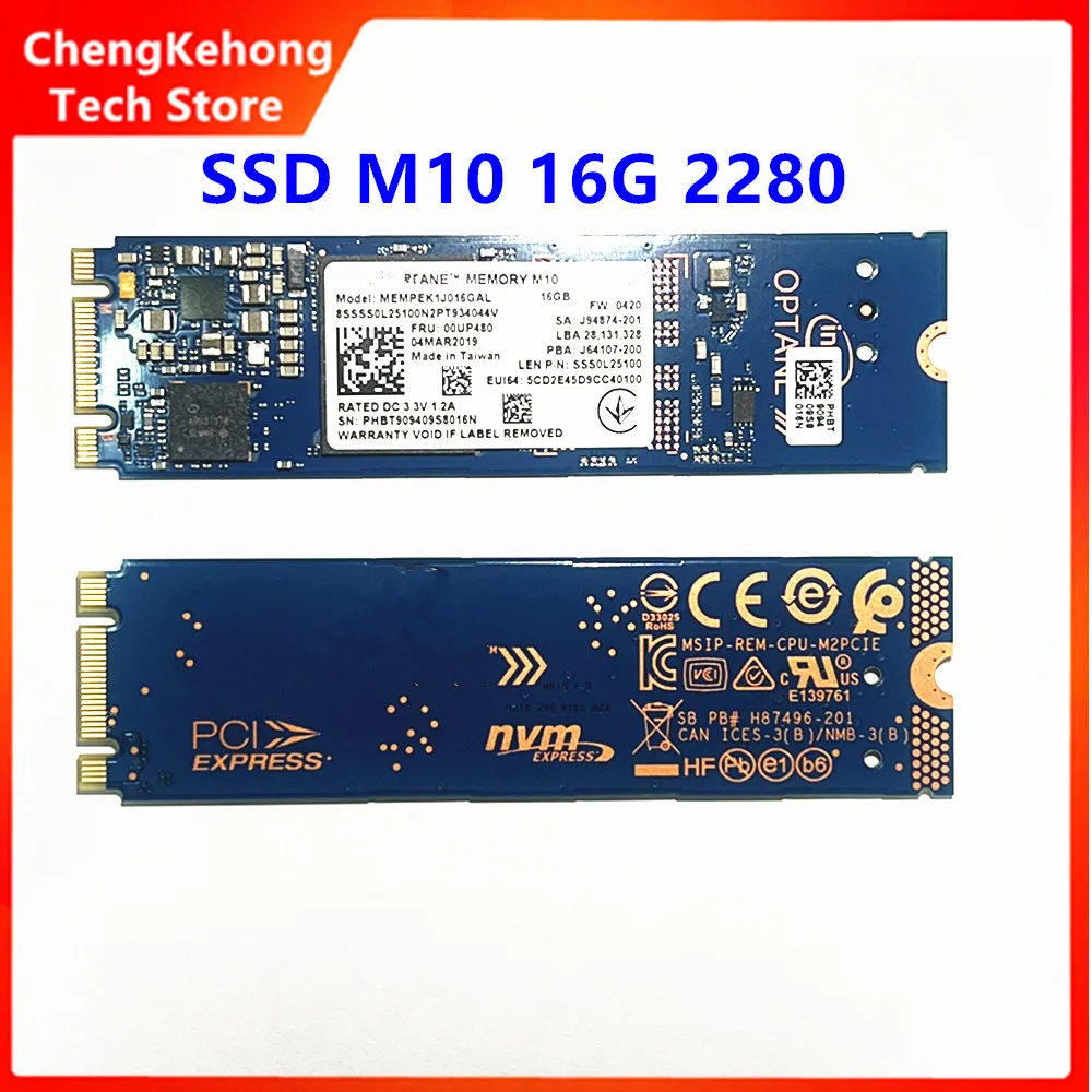 Original M10 16G 2280 2242 Internes Solid-State-Laufwerk SSD, kompatibel mit Laptop M.2 SSD für Intel OPTANE Image