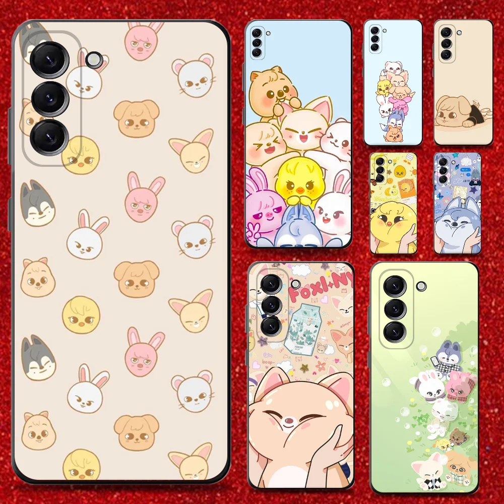 Kpop Stray-Kids Skzoo-ES Handyhülle für Samsung Galaxy A13, A21s, A22, A31, A32, A52, A53, A71, A80, weiche schwarze Schale Image