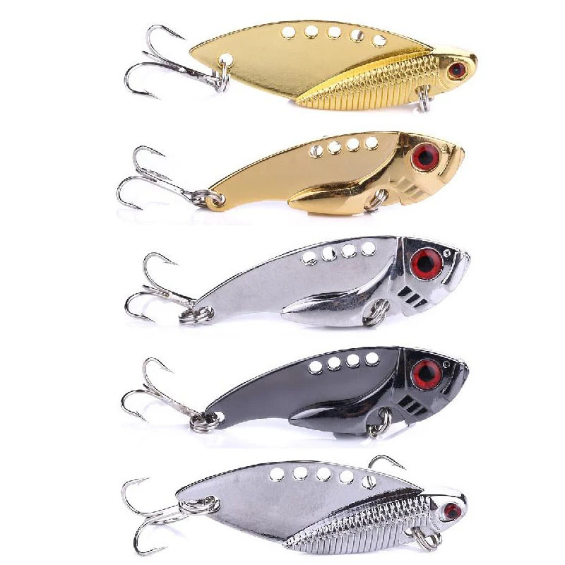 MetalVIBLuya Universal-Köder 5,5cm 11g Allschichtiger Kunstköder für Wolfsbarsch und Mandarinfisch Salzwasser Süßwasser Angeln L Image