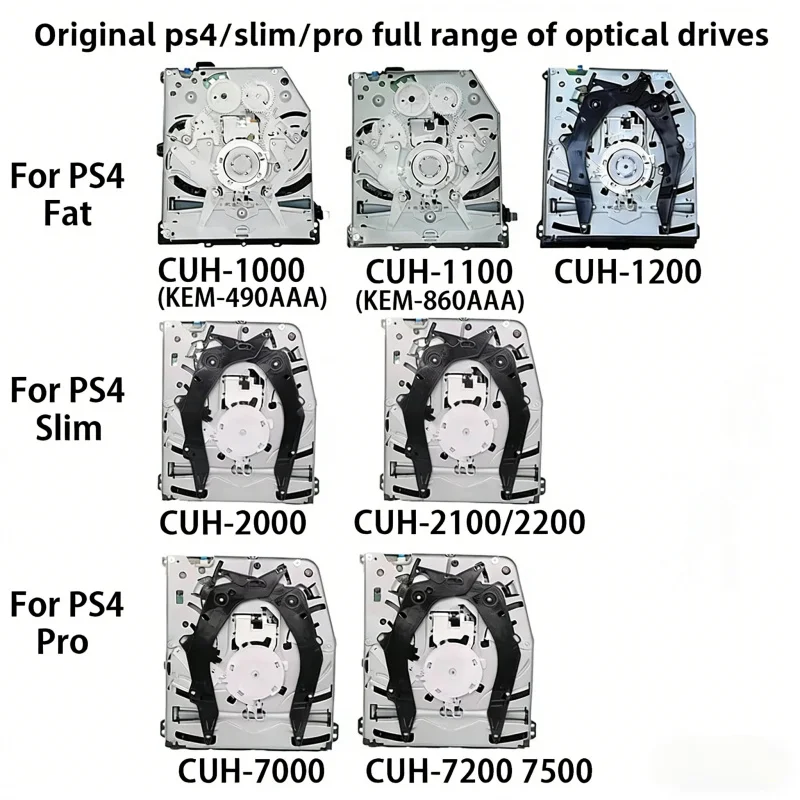 Kompatibel mit PS4-Konsole Optisches Laufwerk Eingebaute dicke und schlanke Modelle Slim Pro 2000 Reparatur Ersatz Image