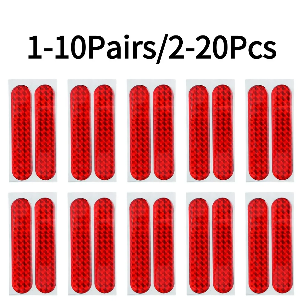 2/4/20 Stück Auto-Türstoßstangen-Reflektoraufkleber Sicherheitswarnung Reflektorband Tür-Antikollisionsaufkleber Auto-Innendekoration Image