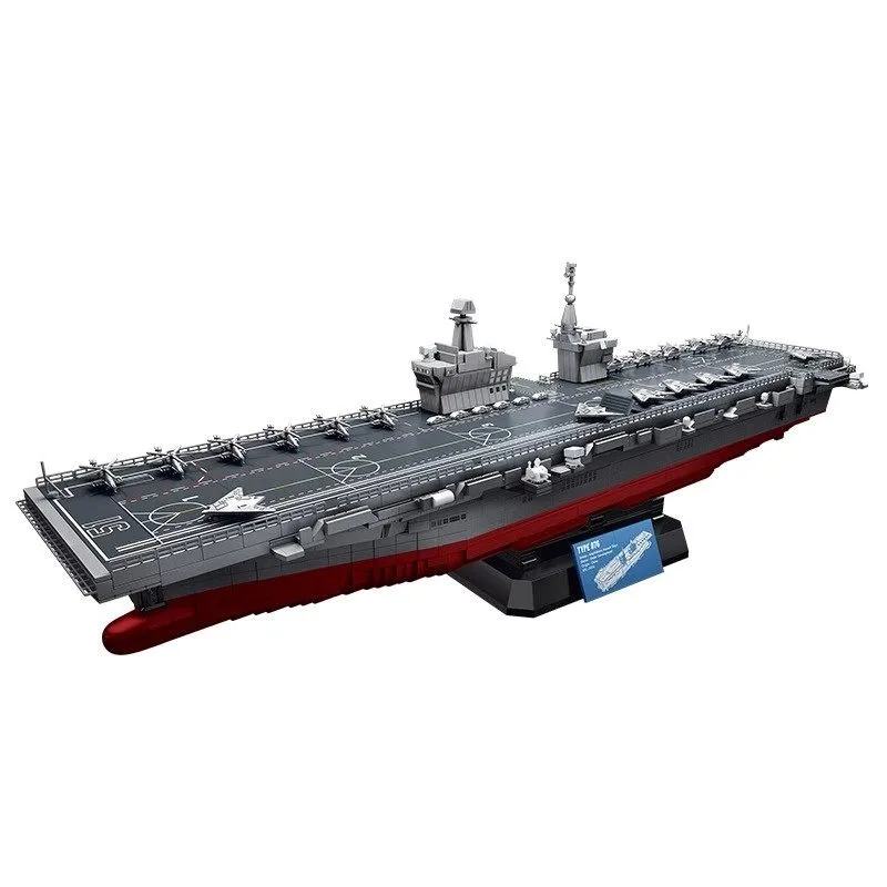 4526-teiliger Technik-Bausatz Typ 076 Amphibisches Angriffsschlachtschiff Militärwaffen-Kreuzer Modellbausatz Spielzeug für Erwachsene Geschenk Image