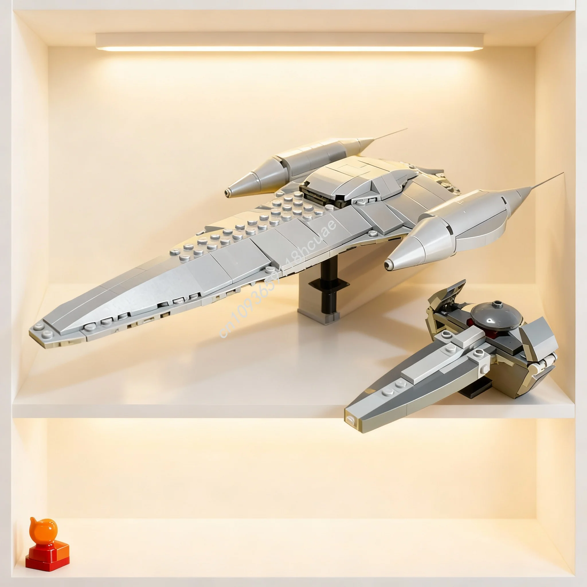 394-teiliges MOC Micro Nubisches Königliches Raumschiff Sith Sternen-Kampfmodell Baustein-Set Weihnachtsgeschenk Architektur DIY Ideen-Spielzeug Kreativ Image