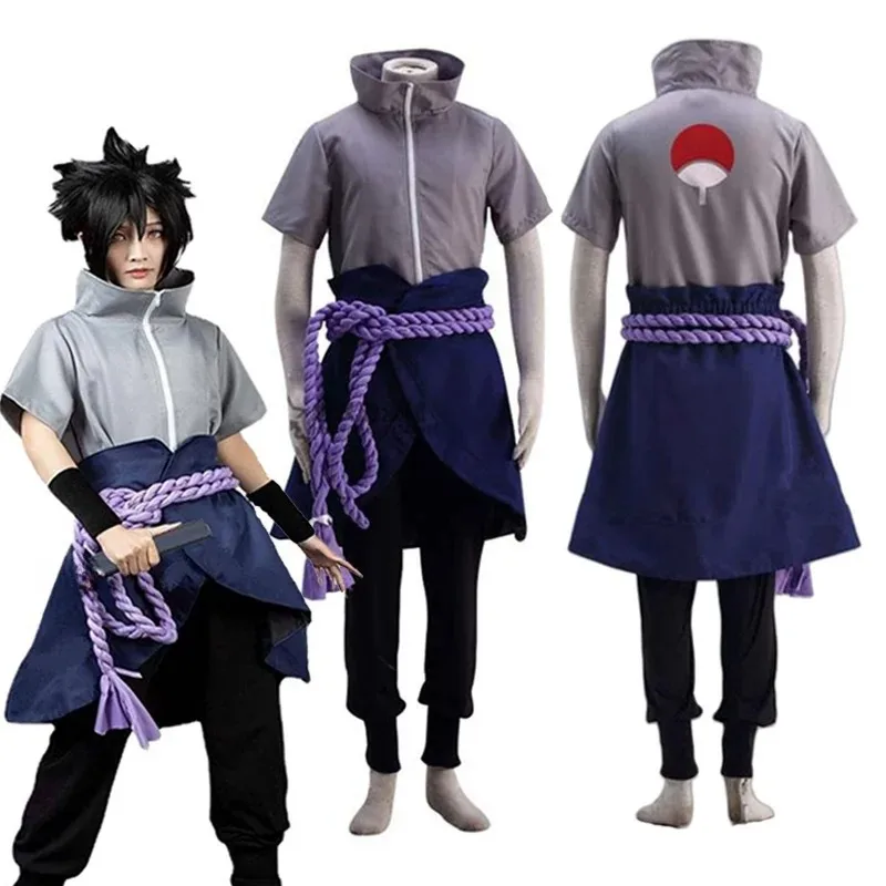 Anime Uchiha Sasuke Cosplay Outfit Halloween Kostüm Party Rolle Spielen Uniform Comic Kleidung Outfit
