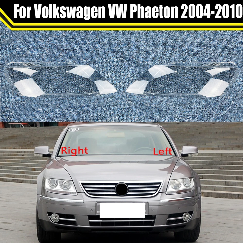 Front Scheinwerfer Kopf Lampe Licht Lampenschirm Lampe Abdeckung Auto Glas Objektiv Shell Für Volkswagen VW Phaeton 2004-2010 Scheinwerfer Abdeckung