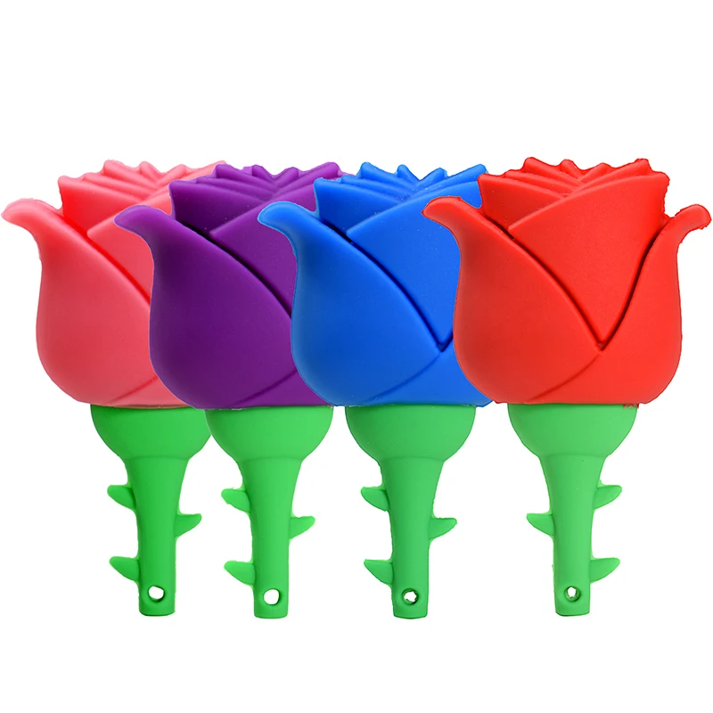 Clé USB Rose Cartoon 64 Go avec Porte-clés Gratuit, Clé USB Créative 32 Go, Clé USB en Silicone 16 Go, Clé USB 8 Go, Clé USB 4 Go