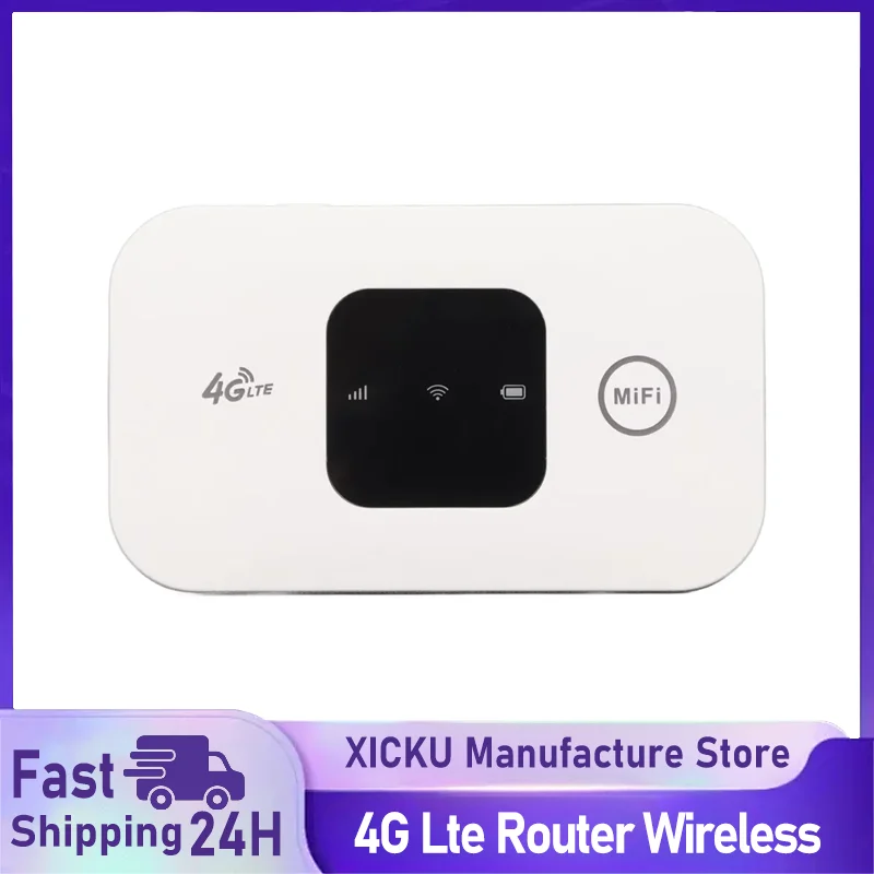4G LTE Router Kabelloser WLAN-Router Tragbares Modem Mini Outdoor Hotspot Pocket Mifi 150Mbps SIM-Karten-Slot Repeater 3000mAh Image