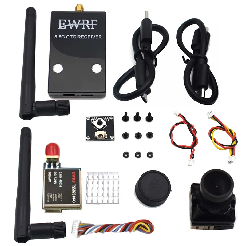 5,8G FPV UVC Empfänger Video Downlink OTG VR Android Telefon & TS2823 200/600mW Sender & CMOS Kamera für RC FPV Drone Image