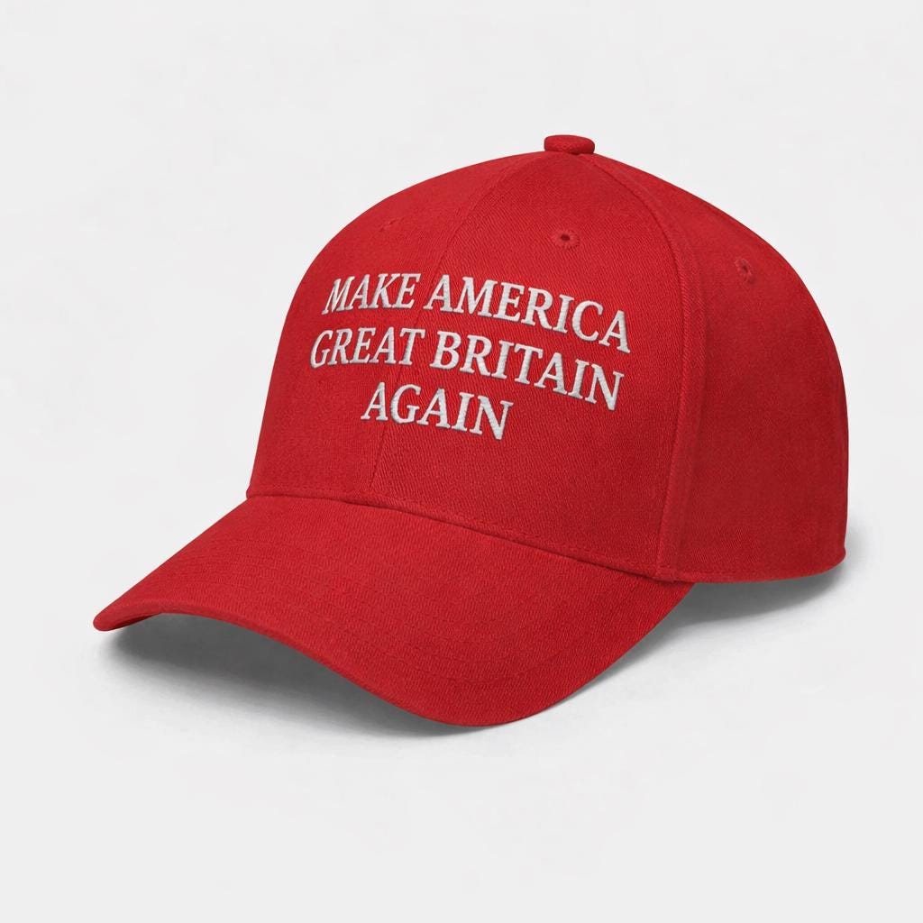 "Cappello ricamato \"Make America Great Britain Again\", divertente cappello anti-Trump, cappello da papà anti MAGA, berretto da baseball unisex, cappell"