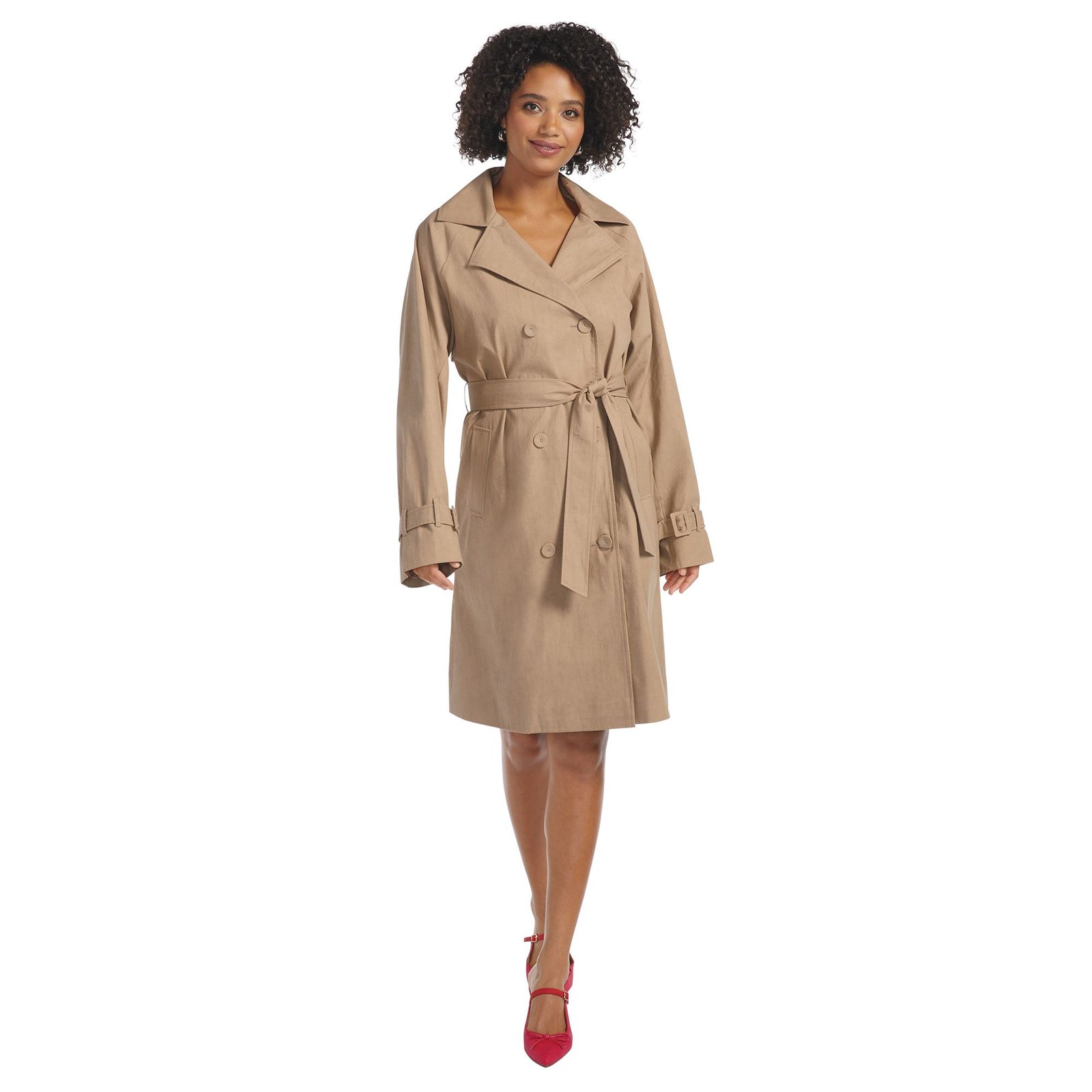 Masseys Classic Trench Coat (Size 2X) Woodsmoke, Cotton,Polyester