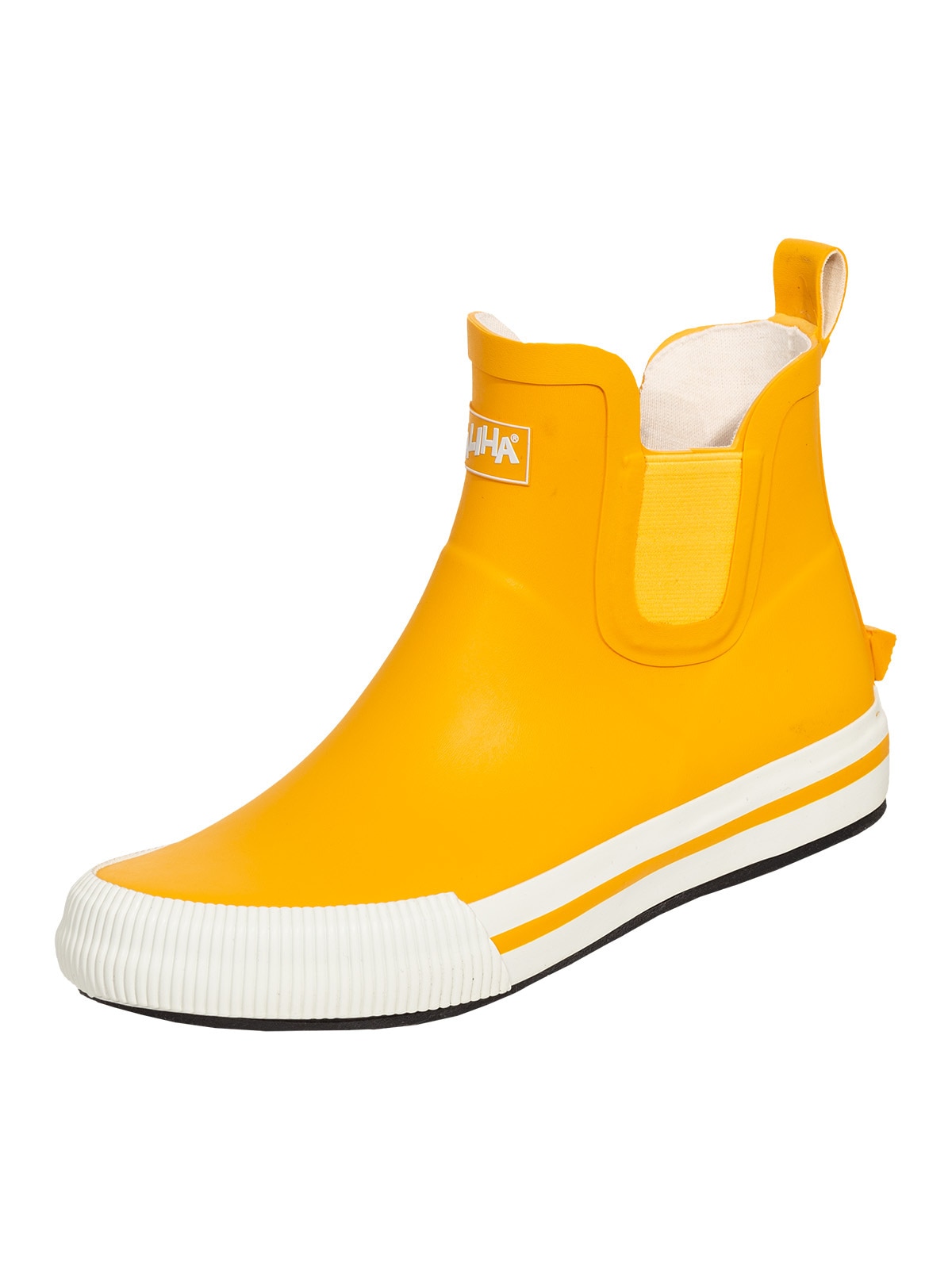 Stiefel BOCKSTIEGEL "Stiefel Damen-Halbstiefel Momo", Damen, Gr. 40, gelb (gelb, weiß), Schuhe Stiefel