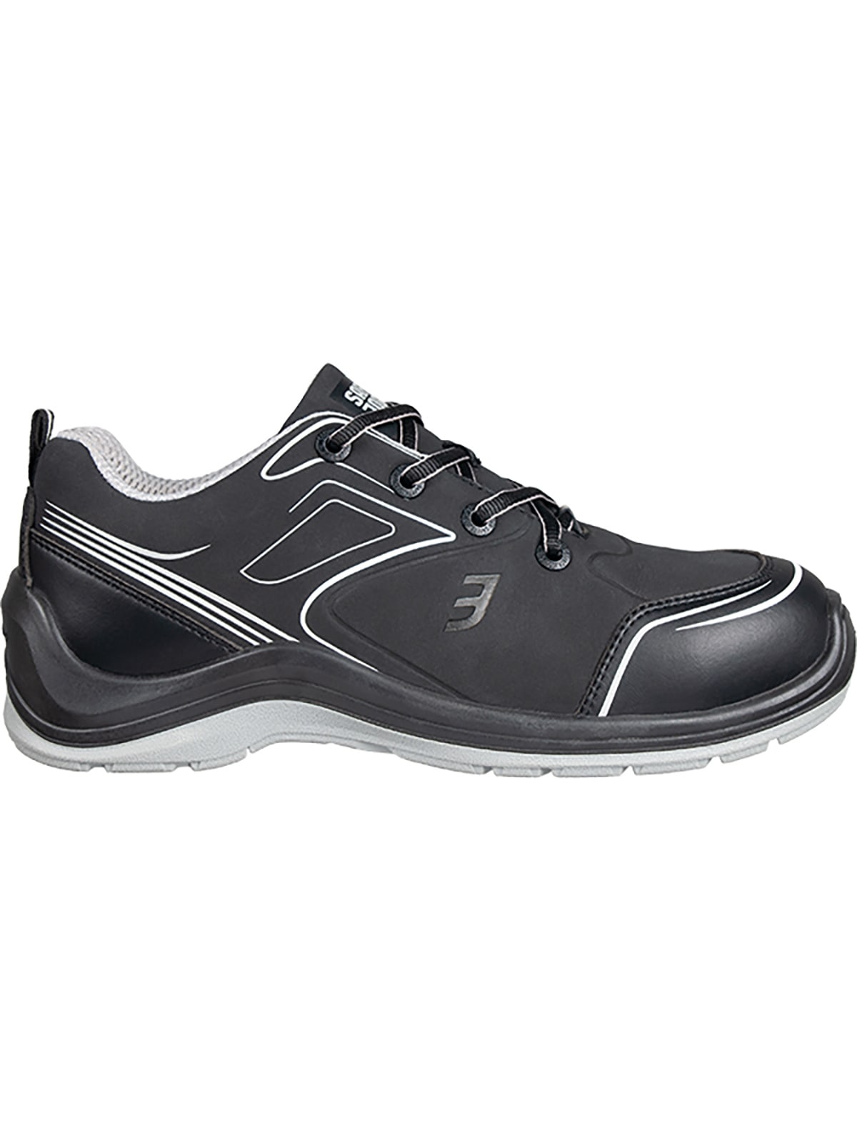 Sicherheitsschuh SAFETY JOGGER WORKS "Sicherheitsschuhe 011286 Safety Jogger Flow Low" Gr. 42, schwarz, 42, Obermaterial: 100% Synthetik synthetic., Schuhe