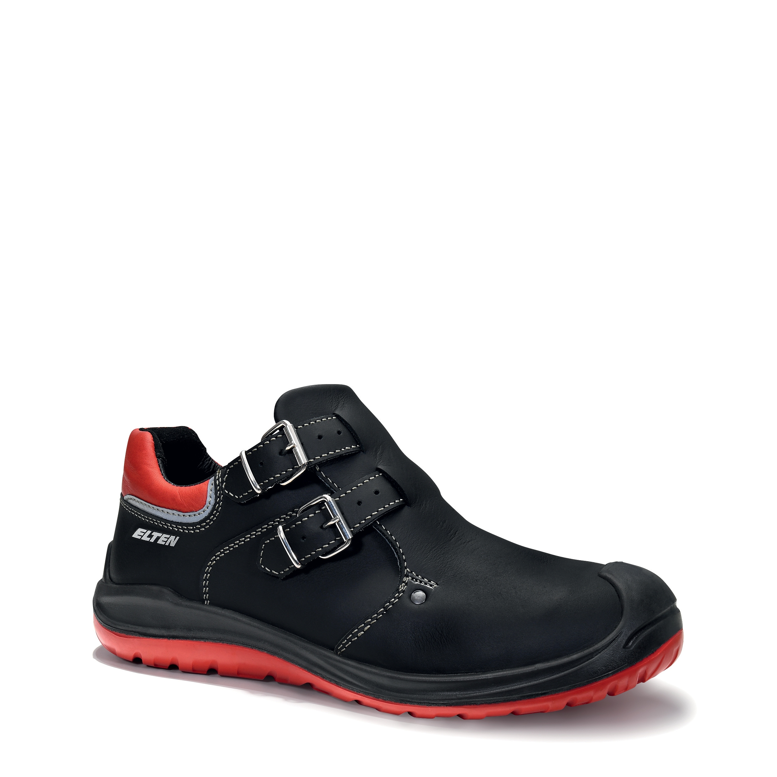 Sicherheitsschuh ELTEN "Sicherheitsschuhe 26091 Elten Anderson Craft Low" Gr. 43, schwarz (schwarz, rot), 43, Schuhe