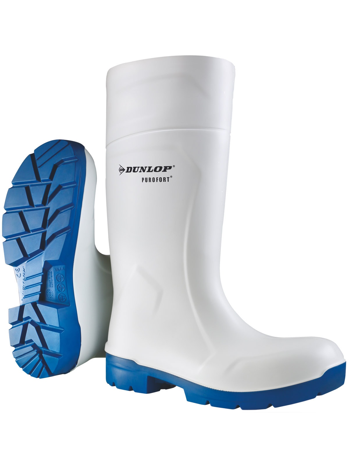 Sicherheitsstiefel DUNLOP "Sicherheitsstiefel CA61131 Purofort Foodpro MultiGrip safety" Gr. 37, weiß, 37, Schuhe