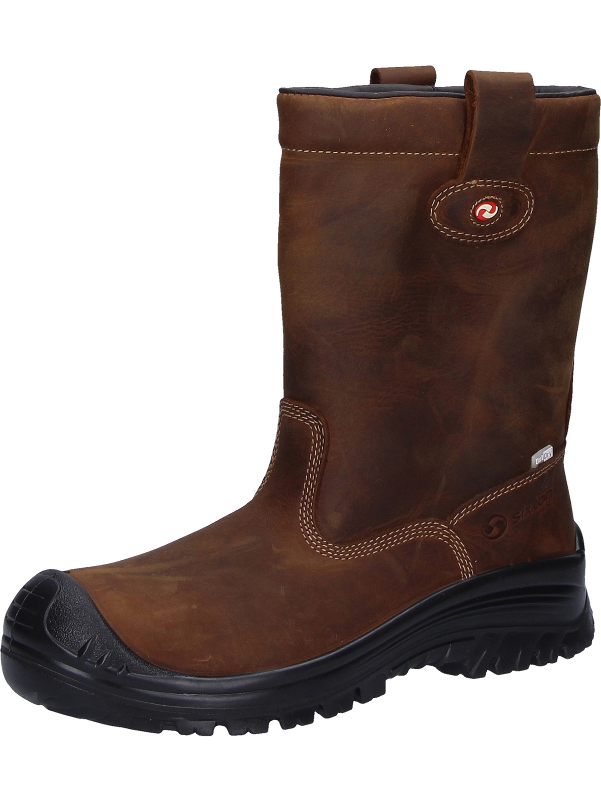 Sicherheitsstiefel SIXTON "Sicherheitsstiefel Montana" Gr. 47, braun, 47, Obermaterial: 50% Rindsleder Leather cow. 50% Lammleder LEL., Schuhe