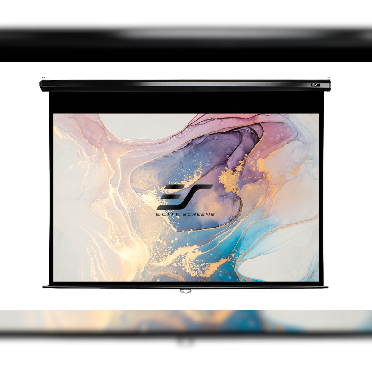 ELITE SCREENS Beamer Leinwand ,/MANUELLE ROLLOLEINWAND/113/geeignet für: Normale Projektoren Image