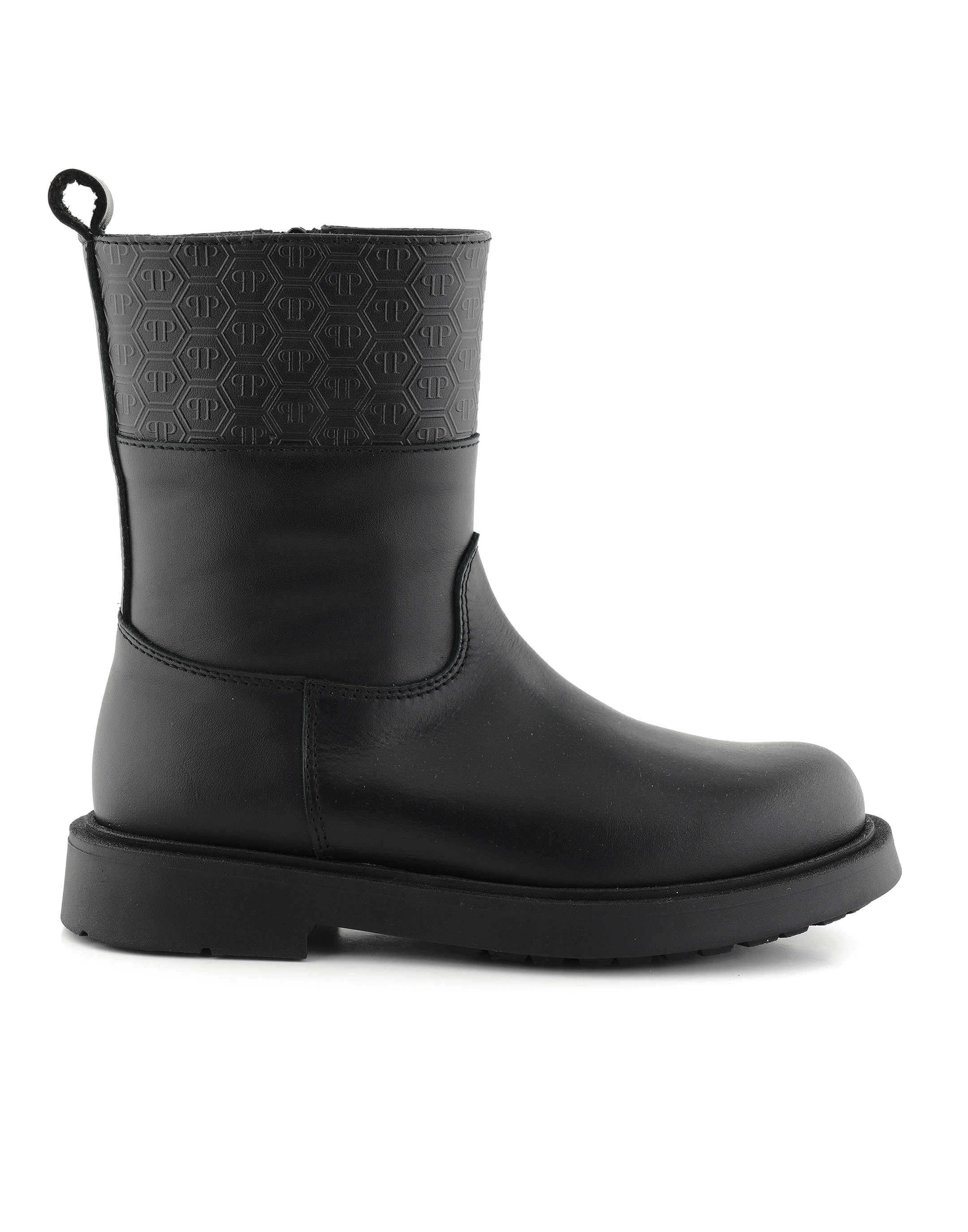 Leather Low Boots Monogram 32,5 EU/IT