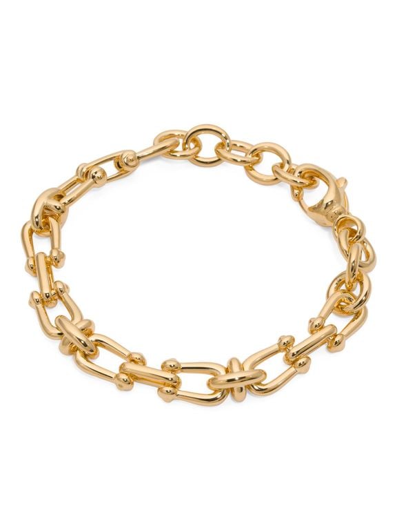 14Kt Horsebit Link Chain Bracelet For - Metallic - Tj Maxx Bracelets