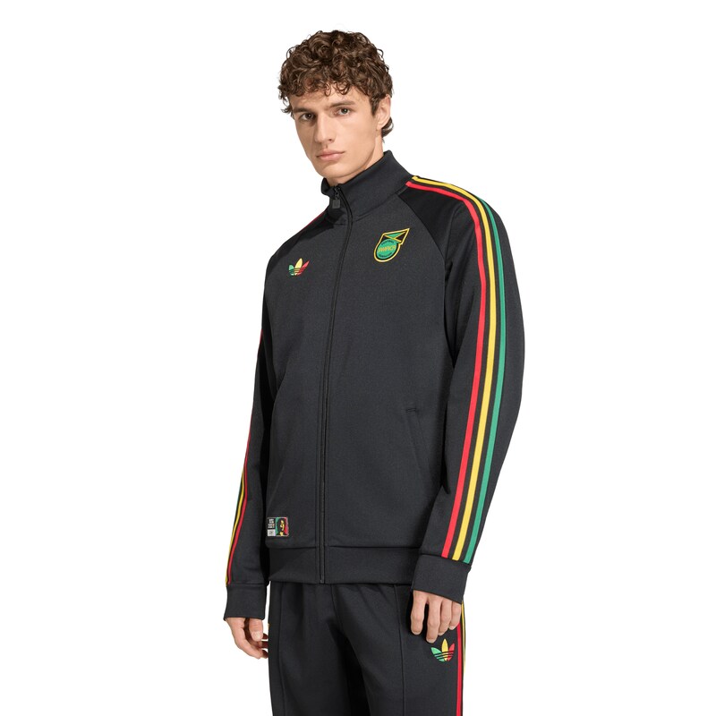 "Jamaika adidas Originals Bob Marley Trainingsoberteil - Schwarz" Image