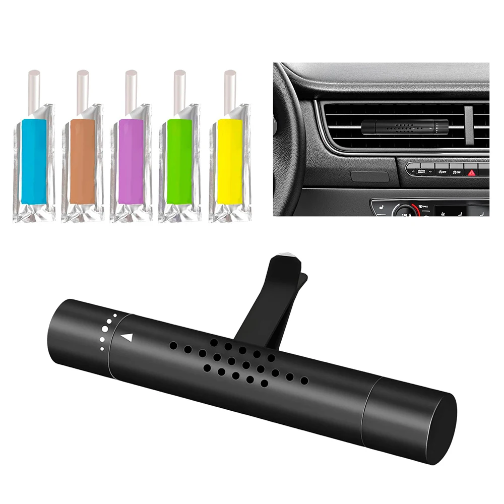 Auto-Lufterfrischer, Lüftungsclip, Auto-Innenparfüm-Diffusor, langlebiger Duft für Fahrzeuge, 6 Stile, nachfüllbares Autozubehör Image