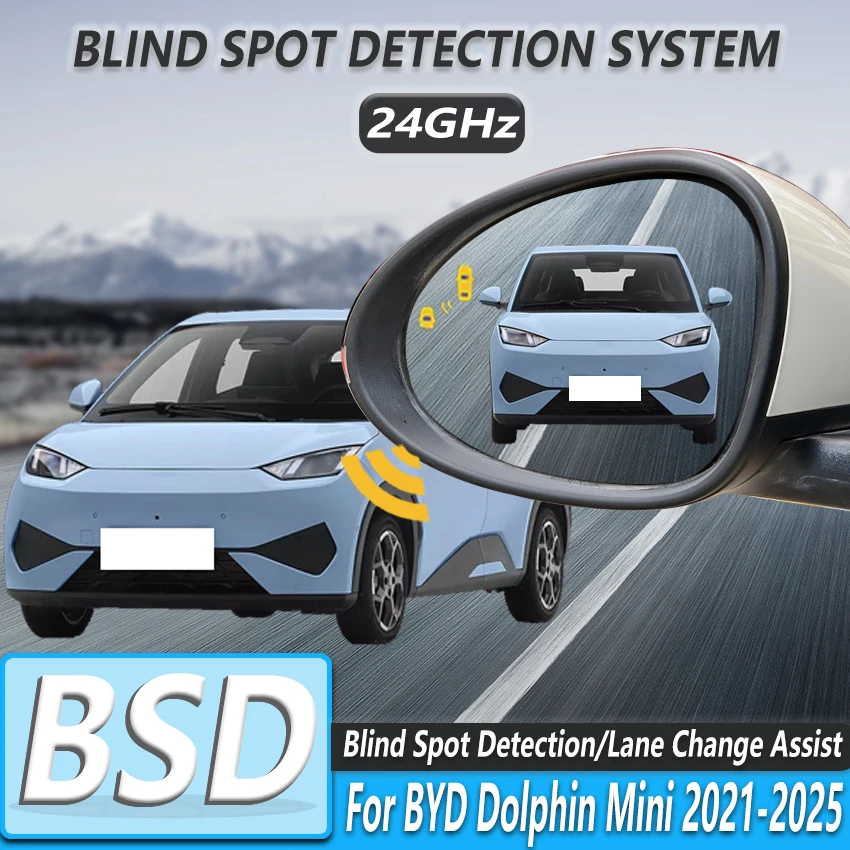 Auto Blind Spot Überwachung Für BYD Dolphin Mini 2021-2025 BSD Radar Erkennung System Mikrowelle Sensor Assistent Fahren sicherheit Image