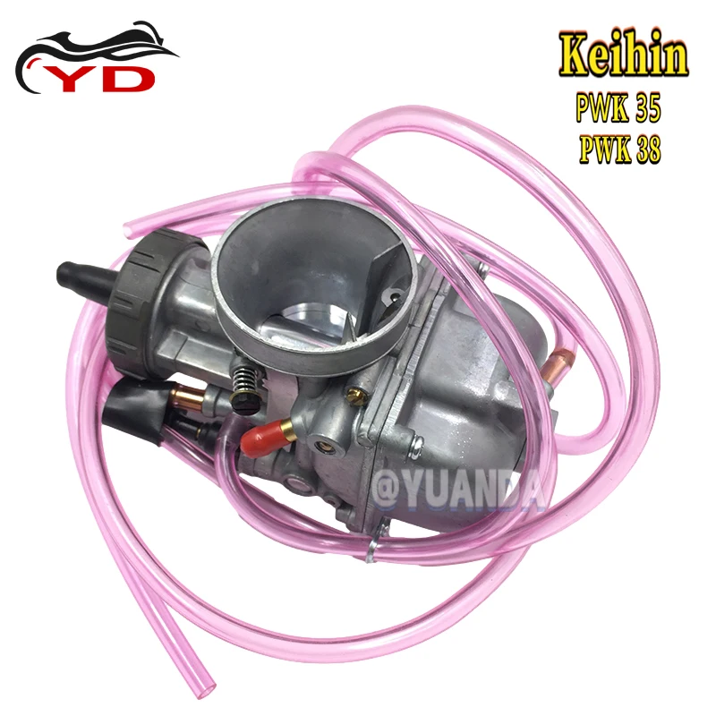 Pwk 35mm 38mm motorrad vergaser für keihin pwk35 pwk38 air stürmer air stürmer carb zubehör Image