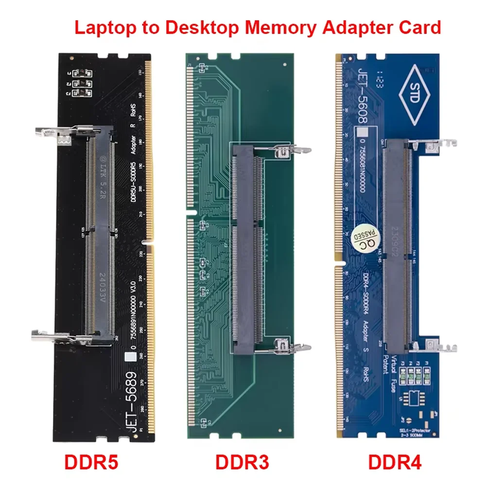 DDR3 DDR4 DDR5 Laptop-zu-Desktop-Speicheradapterkarte SO-DIMM zu PC-DIMM-Karte Mini-Speicherstick RAM-Verbindungsadapter Image