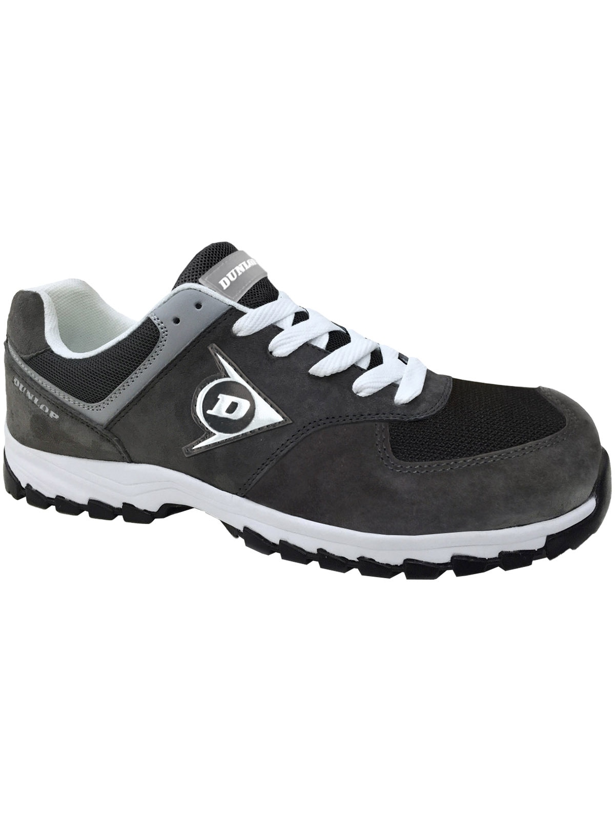 Arbeitsschuh DUNLOP WORKWEAR "Sicherheitsschuhe 201040 Dunlop Flying Arrow S3" Gr. 42, grau (dunkelgrau), 42, Schuhe, Arbeitsschuh