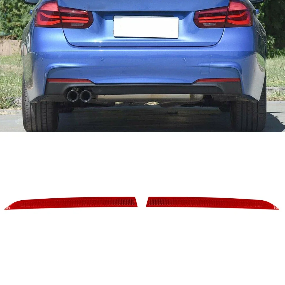 2 stücke Hinten Stoßstange Marker Reflektor Links Rechts Seiten OEM63147847166 Für BMW 3-Ser F30 F31 M Sport 328i Auto Zubehör Image