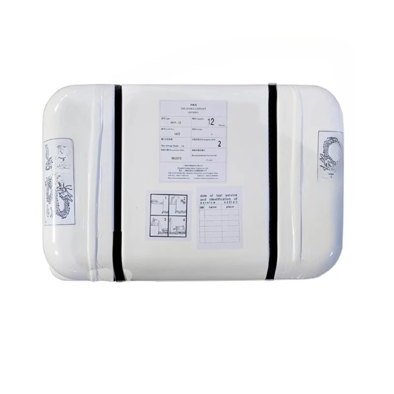 Yacht-Lebensfloß, selbstaufblasendes selbstrechtndes Rettungsfloß, Erste-Hilfe-Freigabefloß für Boote Image