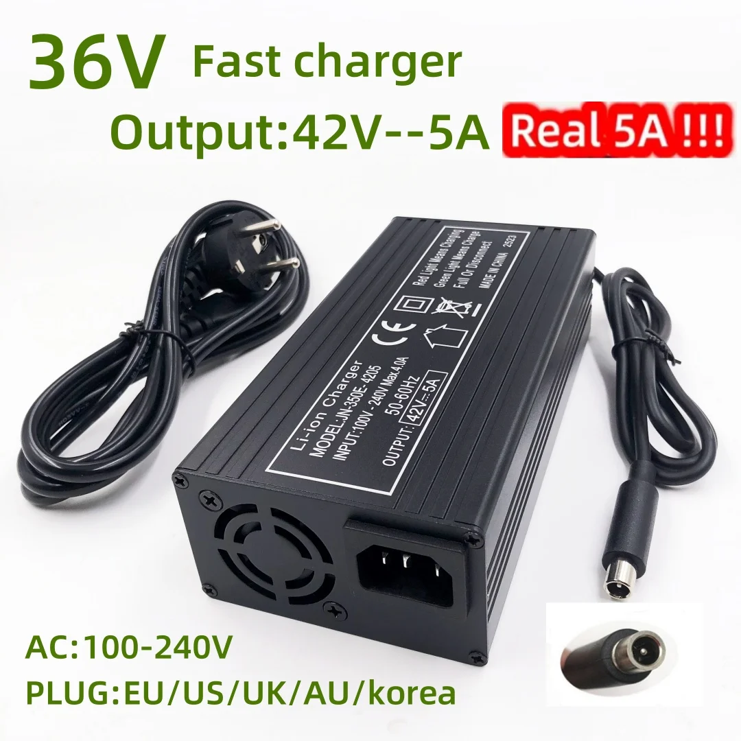42V 5A Schnellladegerät für 36V M365 Pro,Vogel,Limette,IME-S,Ninebot Es1,Ninebot Es2,Ninebot Es4 Image
