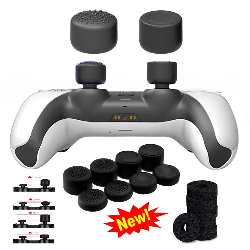14-in-1 Silikon-Daumenstick-Joystick für Xbox Series X S PS6 Controller Präzisionsringe für PS 4/PS3 PS5 Zubehör Image