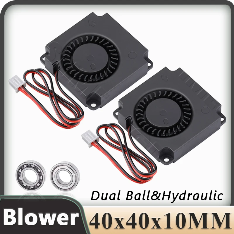 Gdstime 4010 24 V 12 V PC-Gebläse USB 2PIN 40 mm 40 x 40 x 10 mm 3D-Drucker Turbine bürstenloser Lüfter DC 5 V Schneckenkühler Mini-Lüfter Image