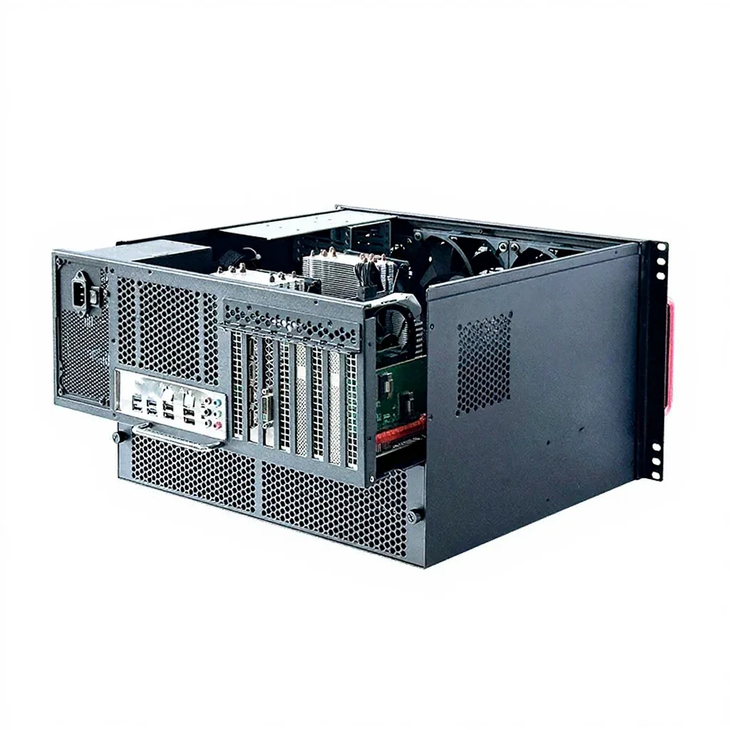 12-Bay Erweitertes NAS-Gehäuse EATX/ATX-Kompatibel U2 Festplatten AIO Server Enterprise Home Storage Rack-Gehäuse Image