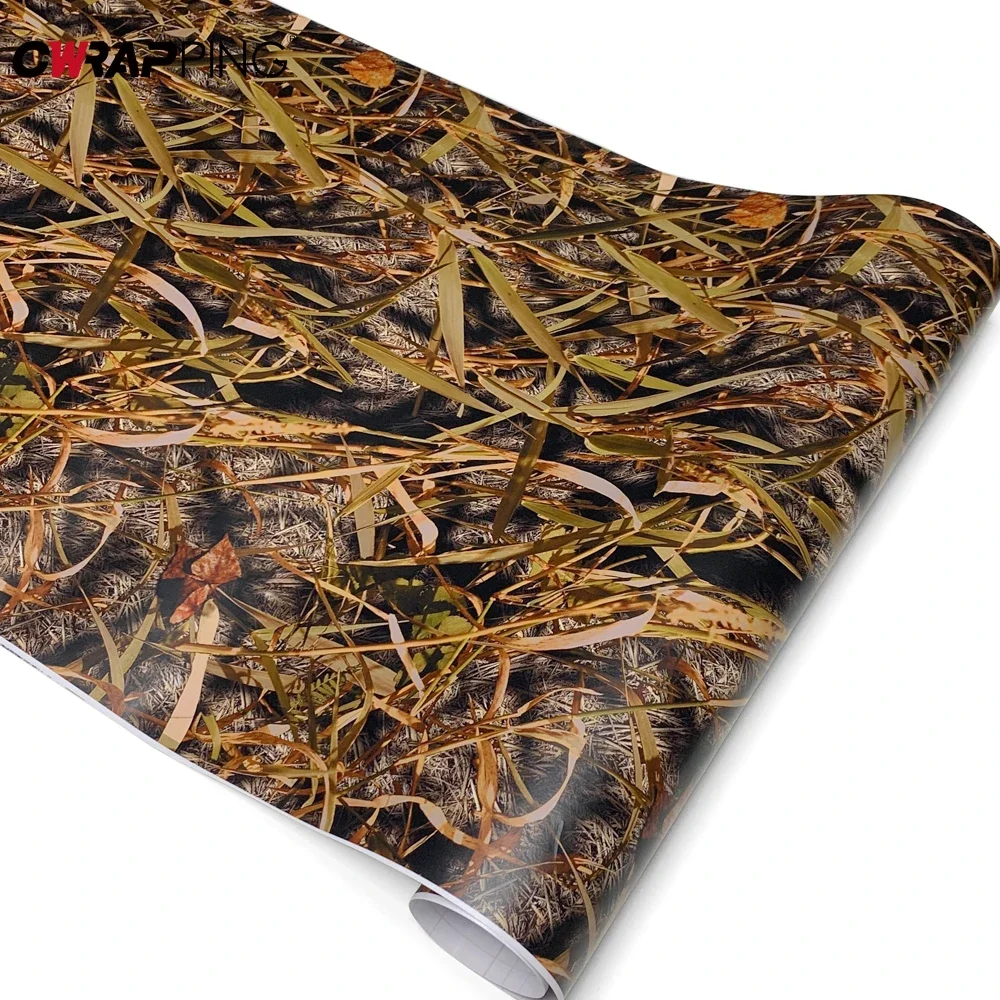 Vinyle automobile pour moto Camouflage herbe voiture Film couvrant motos autocollant enveloppe adhésif autocollants accessoires