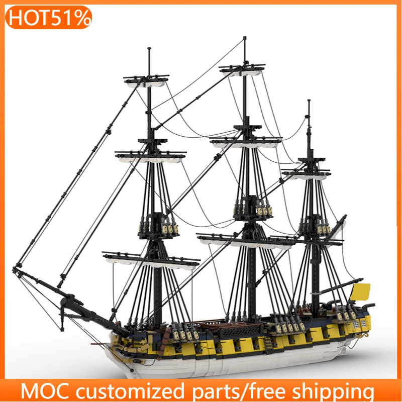 4645 Teile Schiff-Bausteine HMSEminente MOC Anpassbare Modulare Bausteine Kreatives Design Einfaches DIY-Spielzeug für Jungen Geburtstagsgeschenk Image