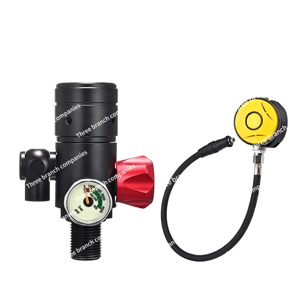 Neue Unterwasser-Tauchausrüstung, Sauerstoffflasche, 1 l Fassungsvermögen, Tauchsauerstofftank + Kopf-Atemschutzmaske, Zubehör Image