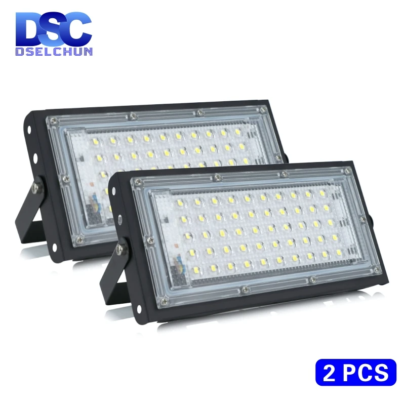 2 teile/los 50 W Led Flutlicht AC 220 V 230 V 240 V Outdoor Flutlicht Scheinwerfer IP65 Wasserdichte LED straße Lampe Landschaft Beleuchtung