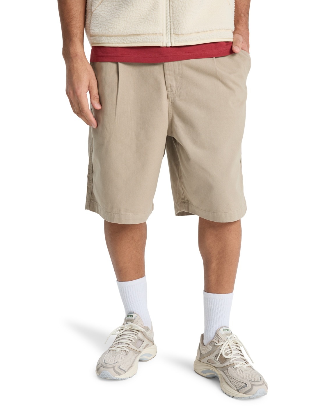 Shorts QUIKSILVER "Urban Chill 22", Herren, Gr. XL, seneca rock, Obermaterial: 100% Walkfrottier;, Hosen Shorts
