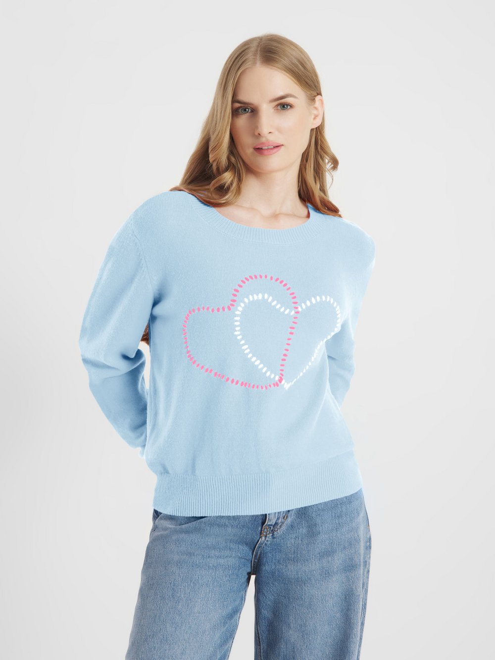 Frieda & Freddies Strickpullover Damen hellblau, 42 Image