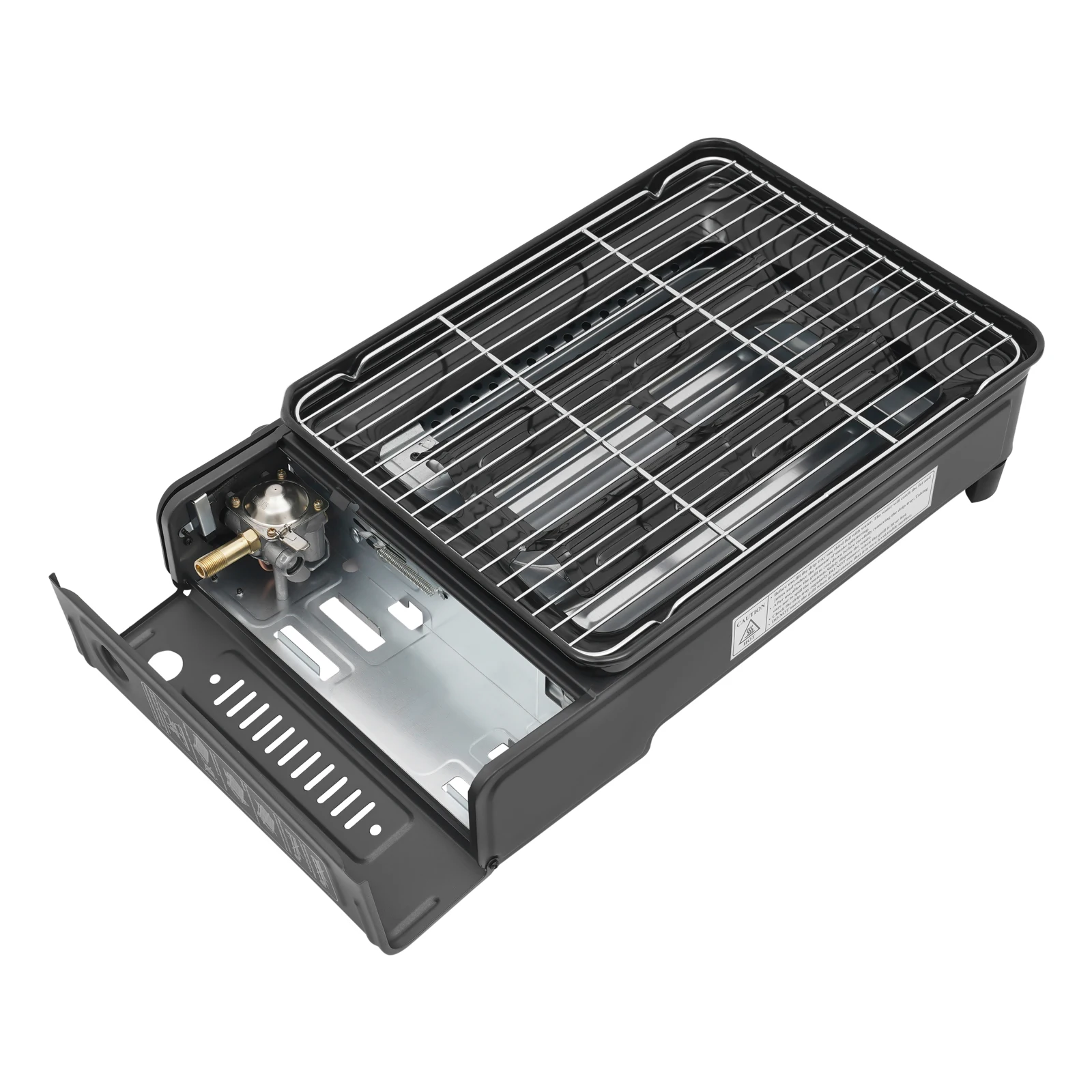 Tragbarer Gasgrill für den Tisch, Camping-BBQ-Grill mit Tragetasche für den Heimgebrauch Image