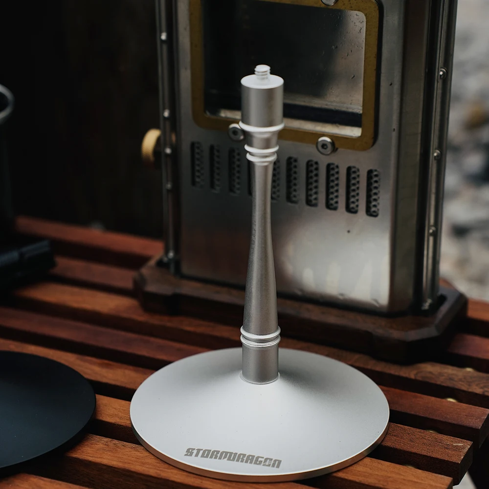 Multifunktionaler abnehmbarer Campinglampenhalter, mattierte Behandlung aus Aluminiumlegierung, geeignet für verschiedene Camping-Beleuchtungskörper Image